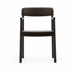 Timb karmstol Brown ash-Ultra Leather Chocolate
