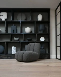 Toe loungefåtölj bouclé Deep taupe