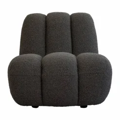 Toe loungefåtölj bouclé Deep taupe