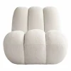 Toe loungefåtölj bouclé Off-white