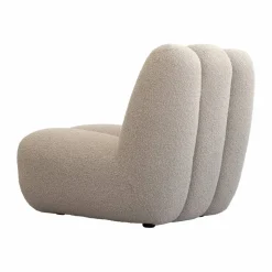 Toe loungefåtölj bouclé Smoked sand