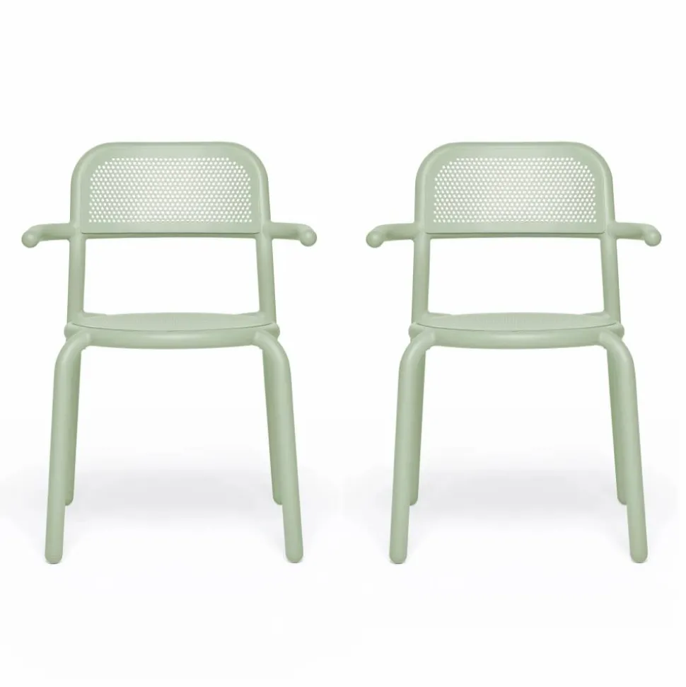 Toni karmstol 2-pack Mist green