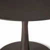 Torsion matbord Brunlackerad ek Ø90 cm
