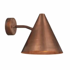 Tratten vägglampa rå koppar