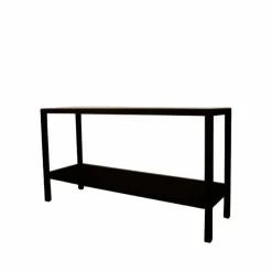 2000 Trä avlastningsbord mörk bets ek 1 glasskiva 1 ekskiva