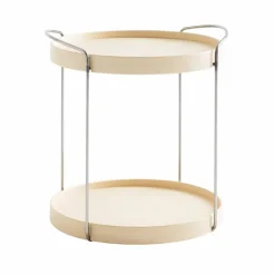 Trayo brickbord Ø50 cm ask Kromstativ