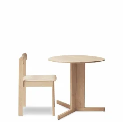 Trefoil matbord Ø75 cm Vit ek