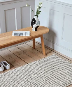 Triangle Leg bänk water-based lacquered oak 150 cm
