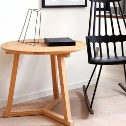Tripod sidobord Oak-Wax oil small 56x46 cm