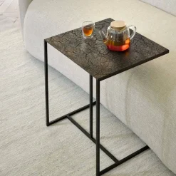 Triptic sidobord 51x45 cm Whiskey-Black