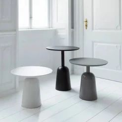 Turn justerbart bord Ø55 cm Varmgrå