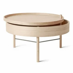 Turning bord naturlik ek-krom