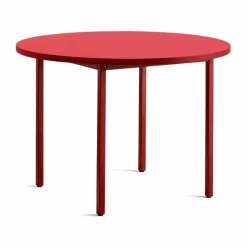 Two-Colour matbord Ø105 cm Maroon red-red