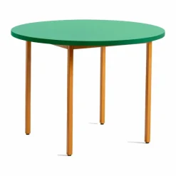 Two-Colour matbord Ø105 cm Ochre-green mint