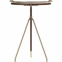 Umanoff sidobord valnöt-polerad mässing 60 cm