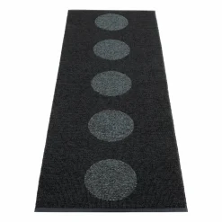 Vera 2.0 plastmatta black-black metallic 70x200 cm