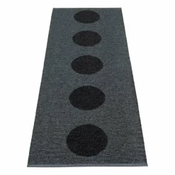Vera 2.0 plastmatta black-black metallic 70x200 cm