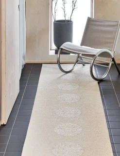 Vera 2.0 plastmatta linen-stone metallic 70x200 cm