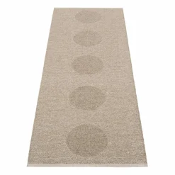 Vera 2.0 plastmatta dark linen-linen metallic 70x200 cm