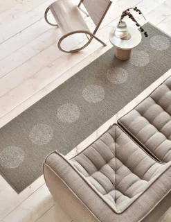Vera 2.0 plastmatta dark linen-linen metallic 70x200 cm