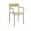 Vev karmstol Grey beige-natural rope