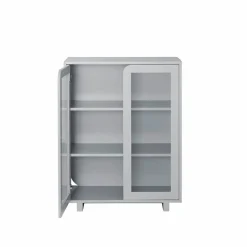 Vidja lågt vitrinskåp grey