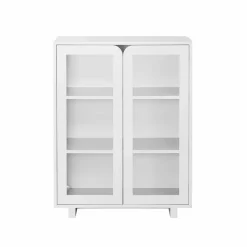 Vidja lågt vitrinskåp White