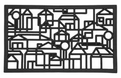 Villastad dörrmatta 45x75 cm