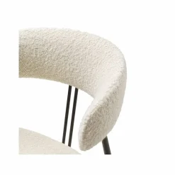 Violin dining chair Karakorum 001 ivory-black matt