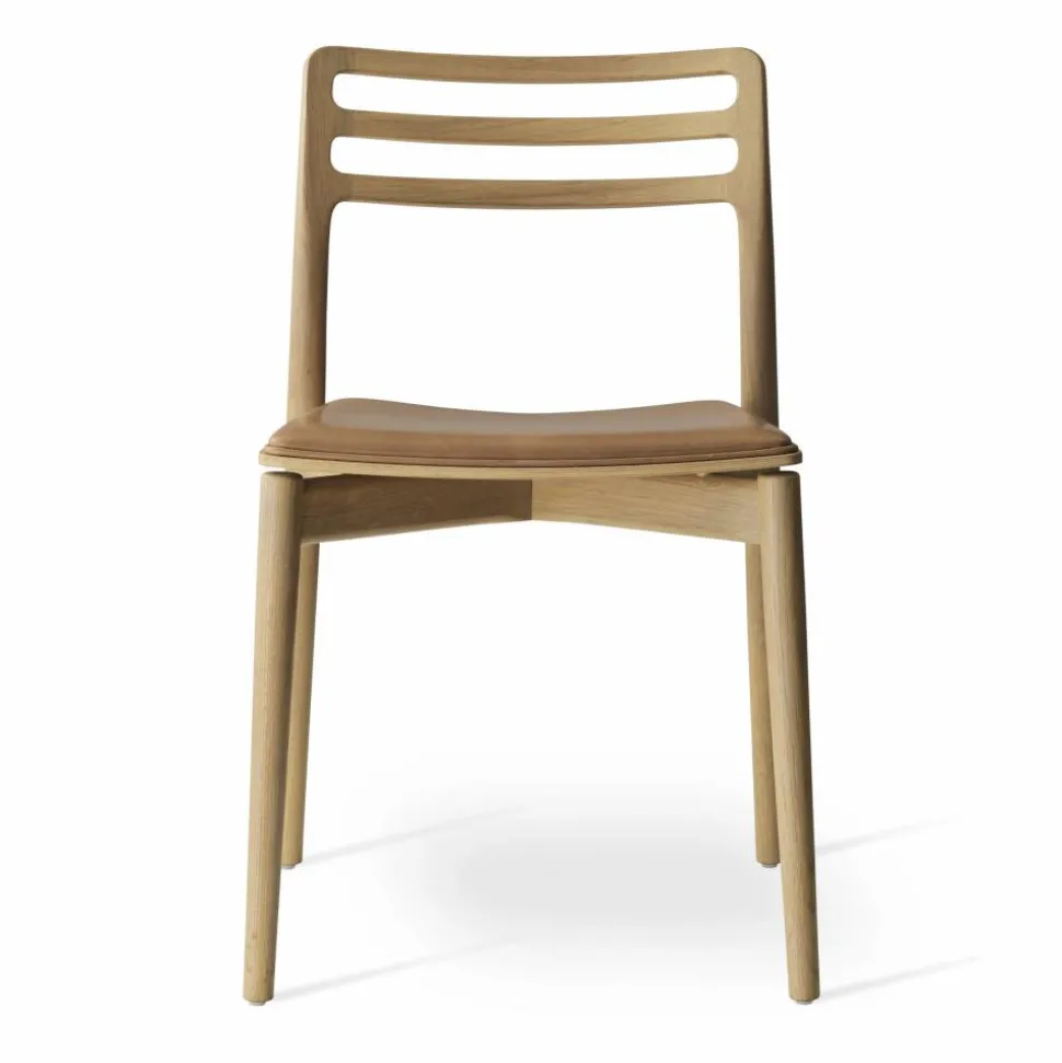Vipp481 Cabin stol Light oak-sand leather