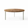 Vipp716 Open-Air soffbord Ø90 cm Teak- grey