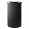 Vipp19 papperskorg med kant 60 l Black-stainless steel