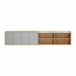 Vipp Cabinet H6 sideboard Light oak-marble doors