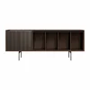 Vipp Cabinet H1 sideboard med ben Dark oak-marble doors
