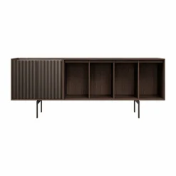 Vipp Cabinet H1 sideboard med ben Dark oak-marble doors