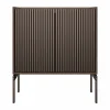 Vipp Cabinet H2 skåp med ben Dark oak-marble doors