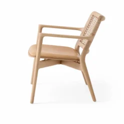Vipp488 Cabin Lounge Chair Light oak-sand leather