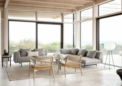 Vipp488 Cabin Lounge Chair Light oak-sand leather