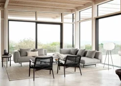 Vipp488 Cabin loungefåtölj Dark oak-black leather