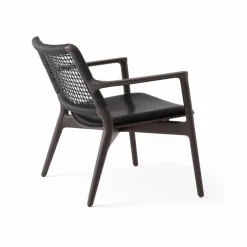 Vipp488 Cabin loungefåtölj Dark oak-black leather