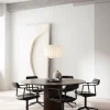 Vipp495 Cabin matbord Ø150 cm Grey marble-dark oak