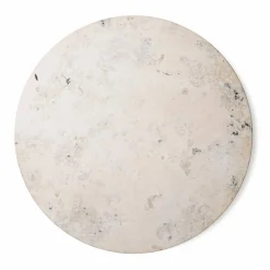 Vipp494 Cabin matbord Ø130 cm Light Jura marble-dark oak