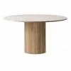 Vipp495 Cabin matbord Ø150 cm Light Jura marble-light oak