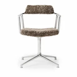 Vipp452 kontorsstol curly limited edition Brown Sheepskin