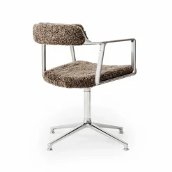 Vipp452 kontorsstol curly limited edition Brown Sheepskin