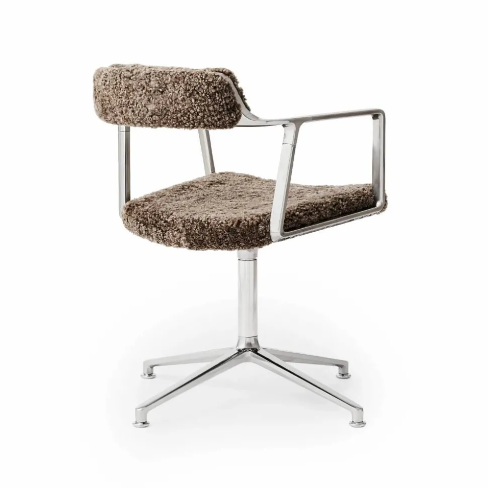 Vipp452 kontorsstol curly limited edition Brown Sheepskin