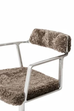 Vipp452 kontorsstol curly limited edition Brown Sheepskin