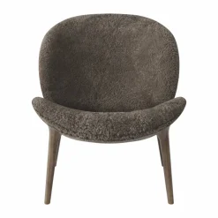 Vipp469 Lodge loungefåtölj low back Curly 07 umber-dark oak