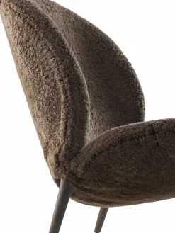 Vipp469 Lodge loungefåtölj low back Curly 07 umber-dark oak