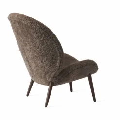 Vipp469 Lodge loungefåtölj low back Curly 07 umber-dark oak